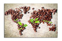 Obraz World Map Coffee zs24857